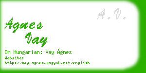 agnes vay business card